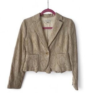 Banana Republic Beige Textured Blazer